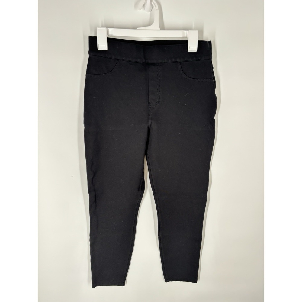 Spanx The Perfect Pant Skinny Ankle Ponte Black Size S Smoothing Pull On Capsule
